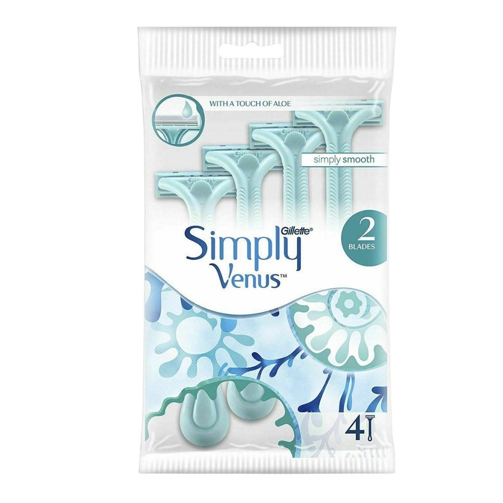 * Gillette Simply Venus2 Razor, 4's