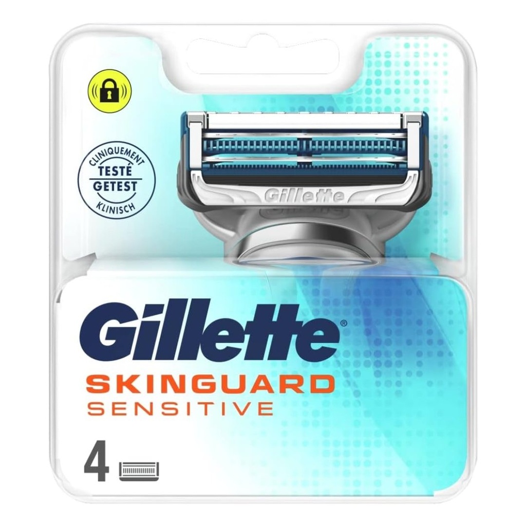 * Gillette Skinguard Sensitive Razor Blades, 4's