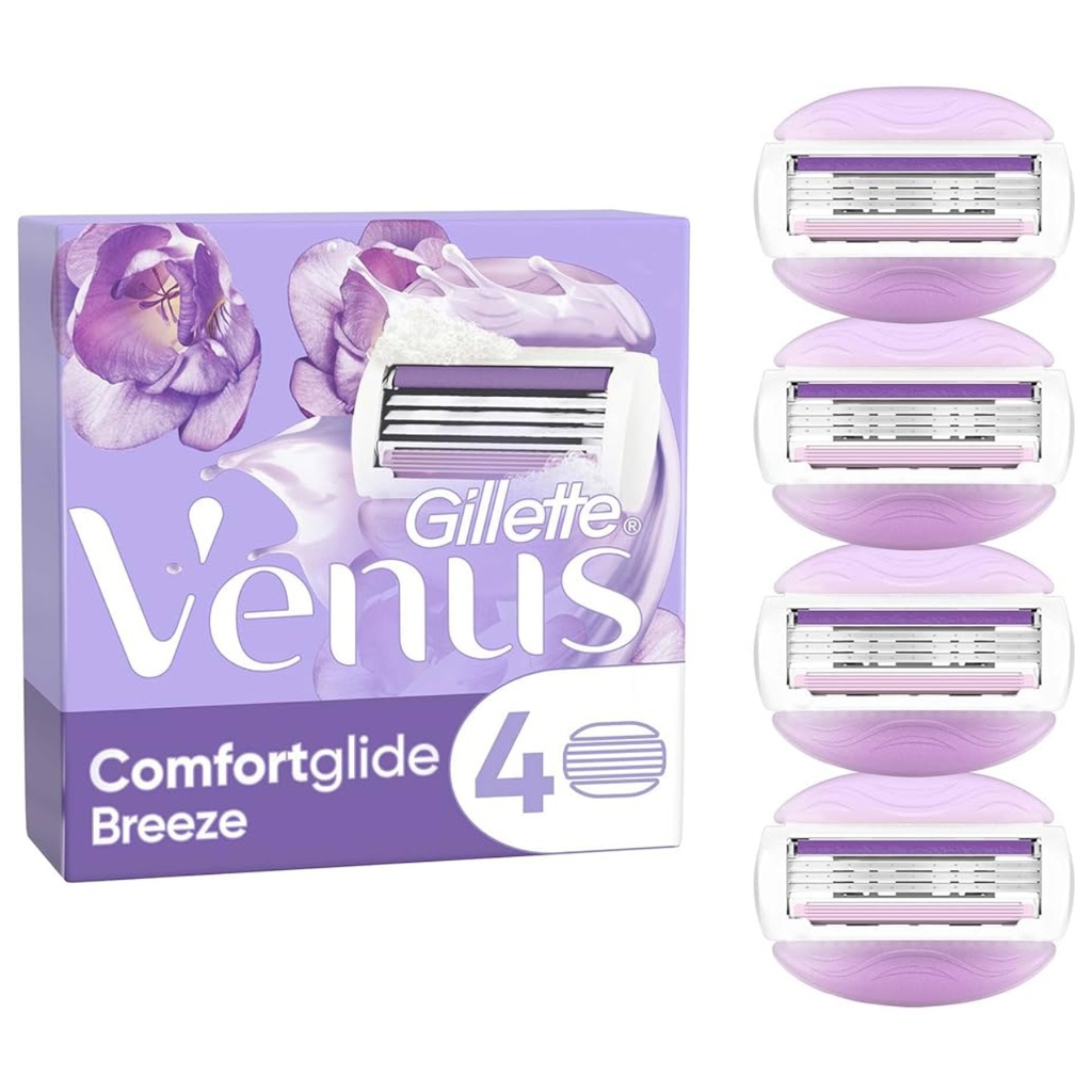 * Gillette Venus Comfortglide Breeze Refills, 4's