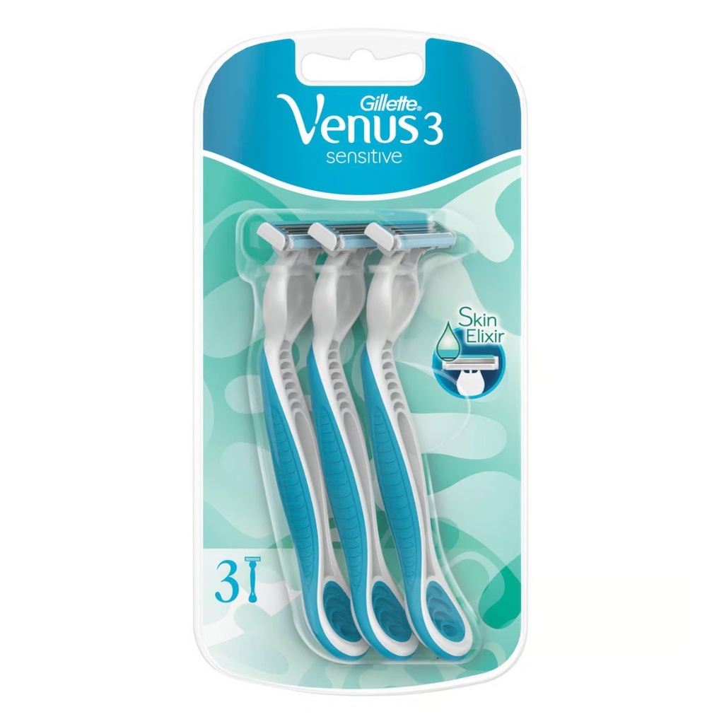 * Gillette Venus3 Sensitive Razors, 3's