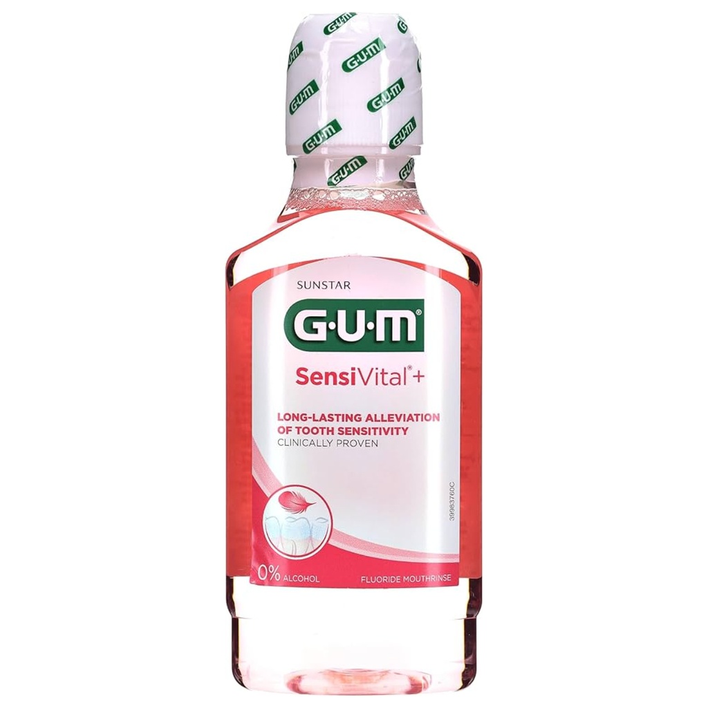 * Gum SensiVital+ Fluoride Mouthwash, 300ml