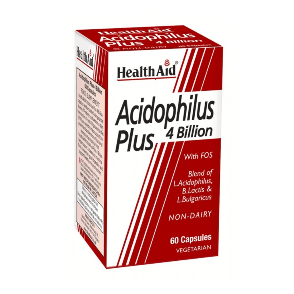 * Healthaid Acidophilus Plus 4 Billion Capsules, 60's 