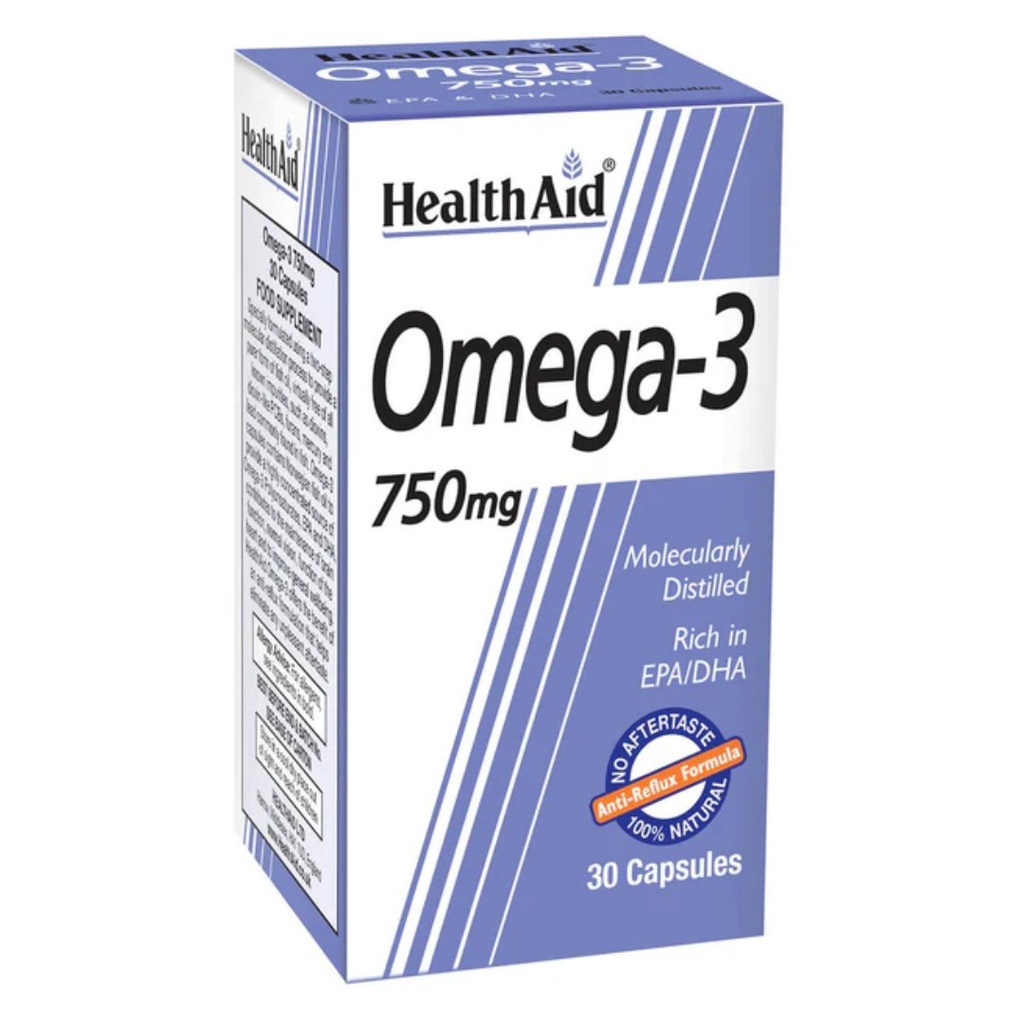 * Health Aid Omega 3 750mg Capsules, 30's