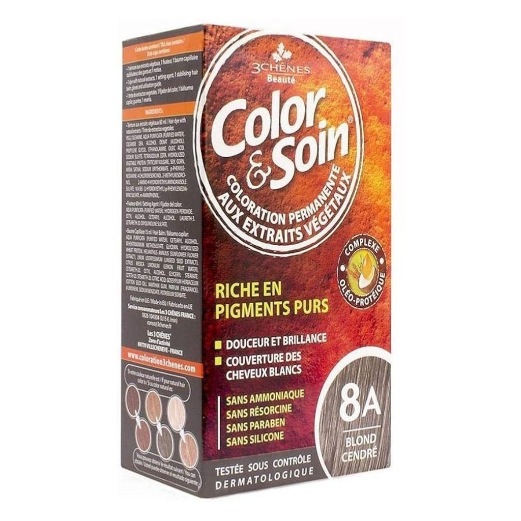 * Hair Color & Soin Ash Blond - 8A