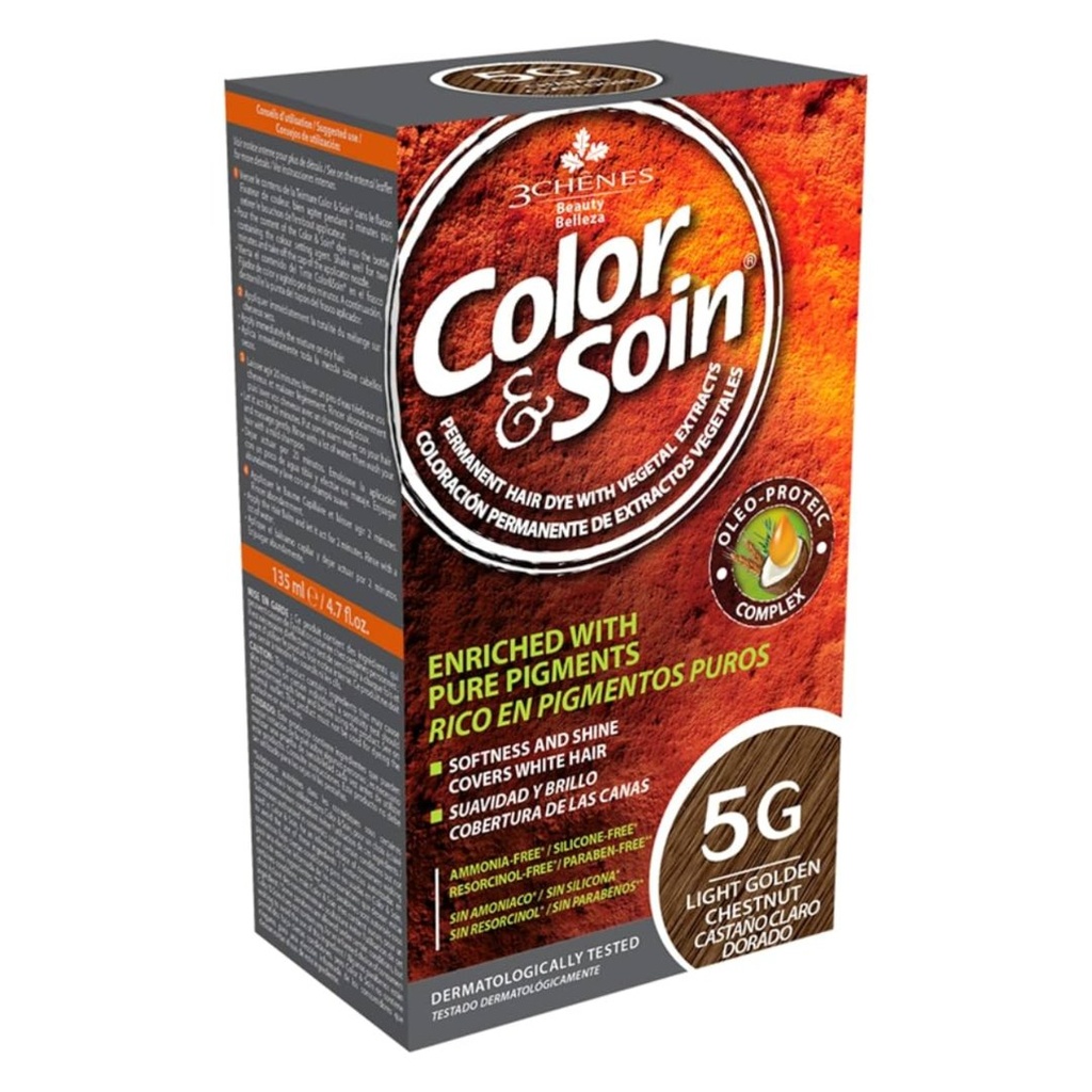 * Hair Color & Soin Light Golden Chestnut - 5G