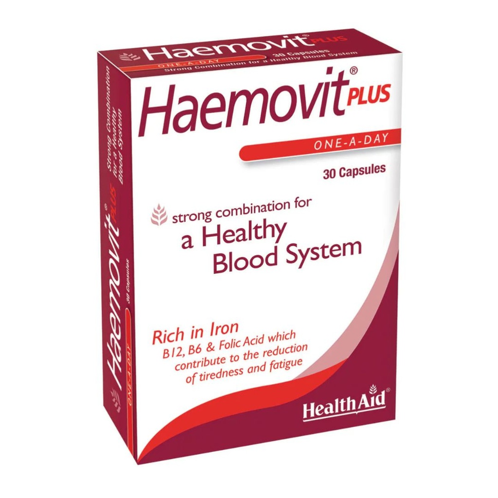 * HealthAid Haemovit Plus Capsules, 30's