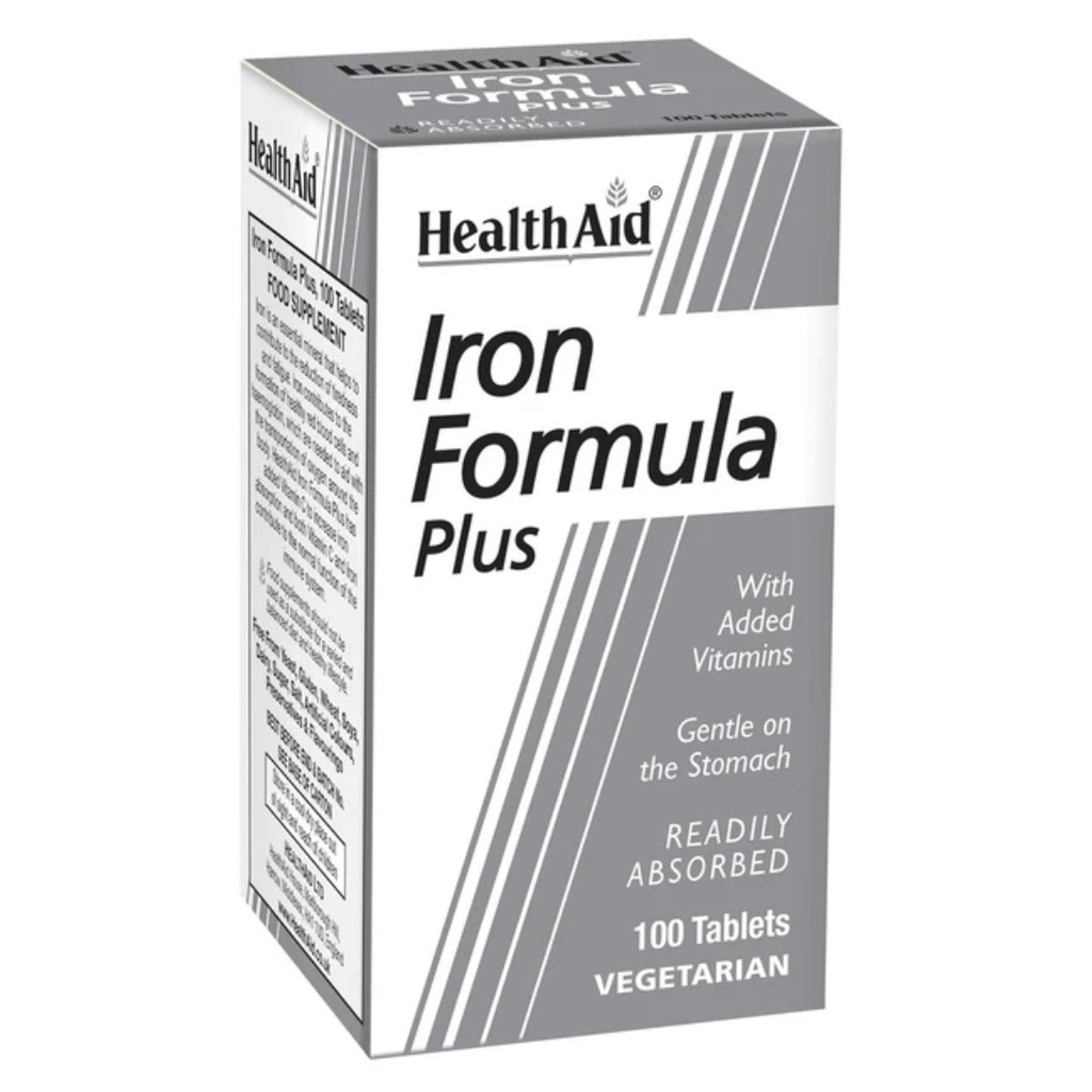 * HealthAid Iron Formula Plus Tablets, 100's