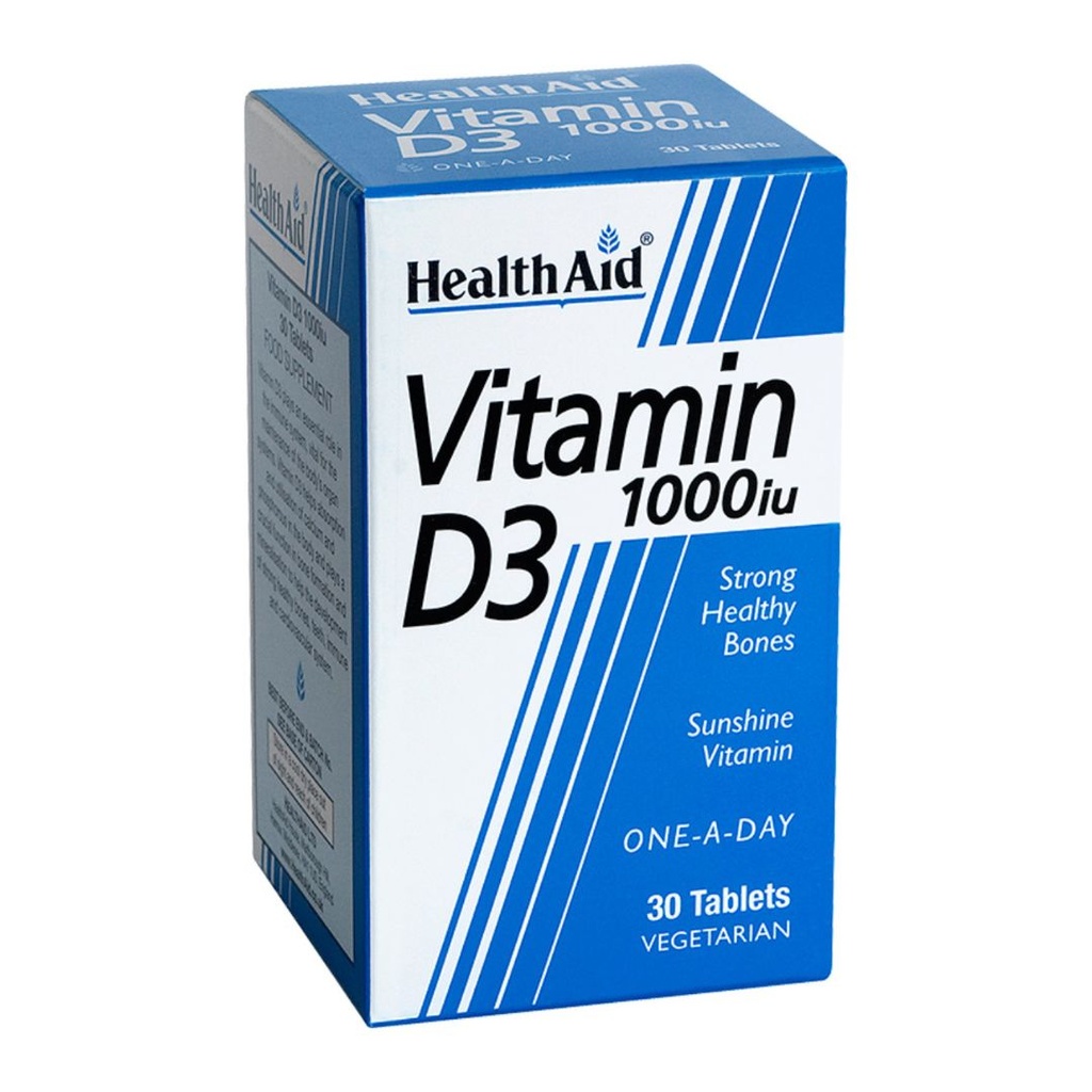 * HealthAid Vitamin D3 1000Iu Tablets, 30's