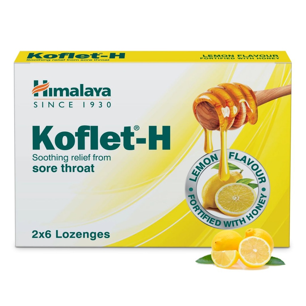* Himalaya Koflet-H Lemon Lozenges, 12's