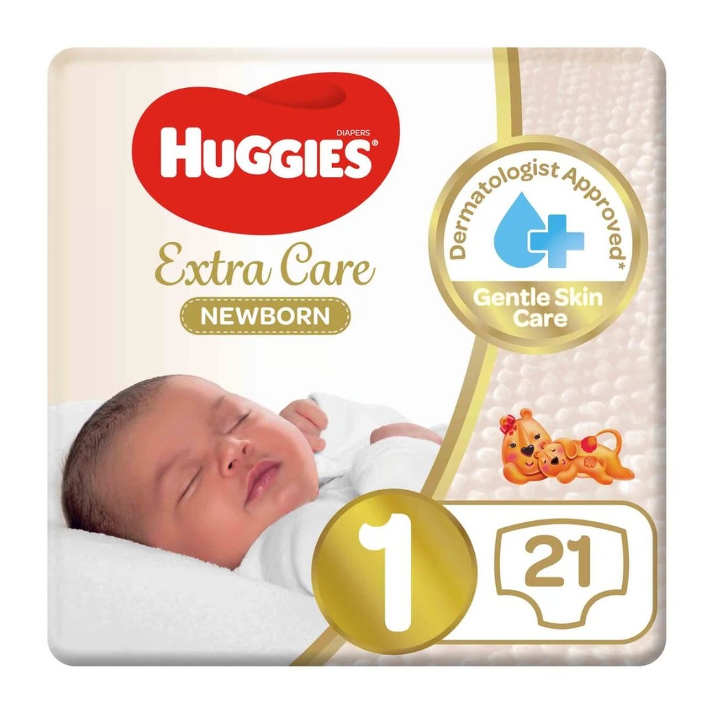 * Huggies Extra Care Newborn Size 1, 21's