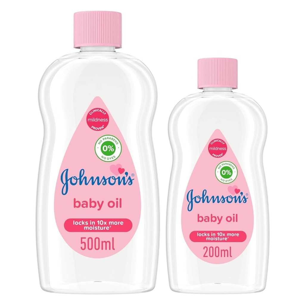 * Johnsons Baby Oil, 500+200ml Free