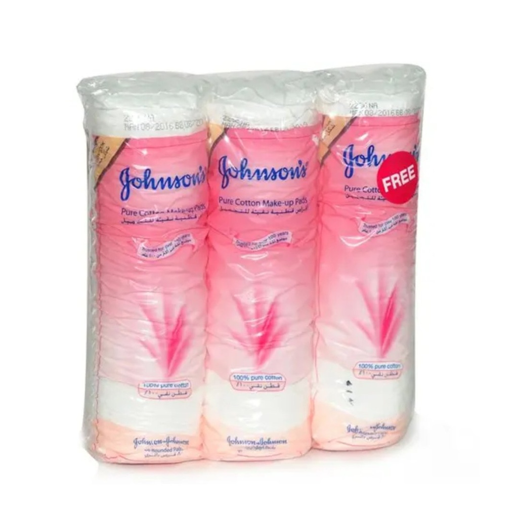 * Johnson's Makeup Pads 80's, (2+1 Free)