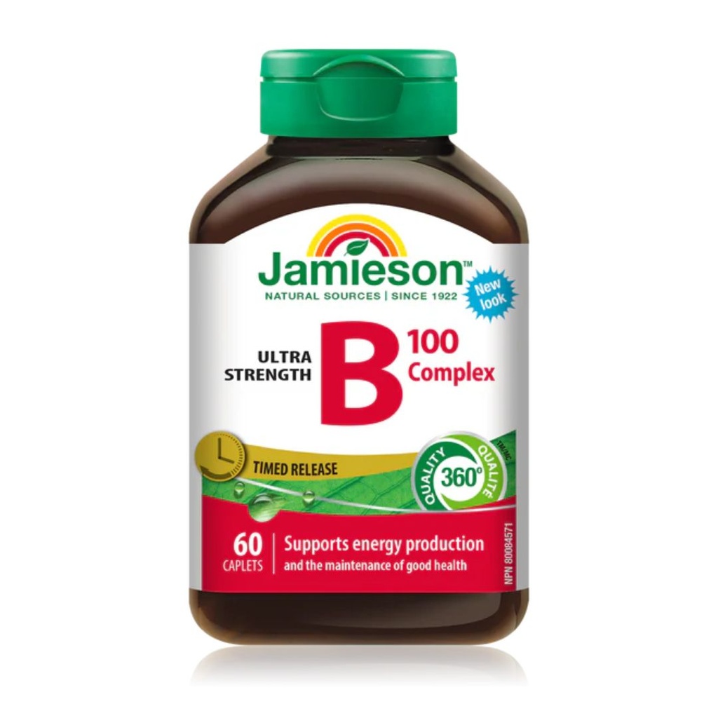 * Jamieson B-complex 100mg Caplets, 60's
