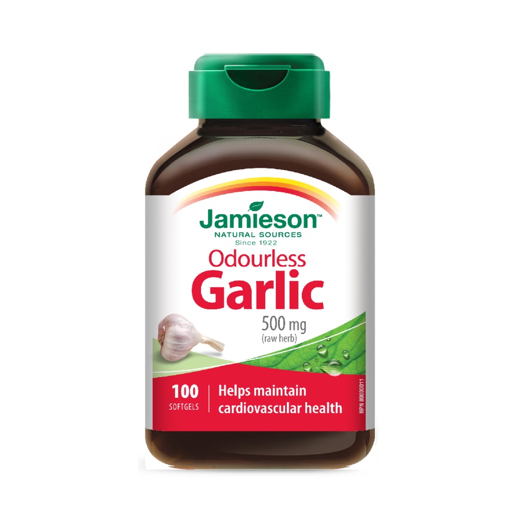 * Jamieson Odorless Garlic Capsules, 100's