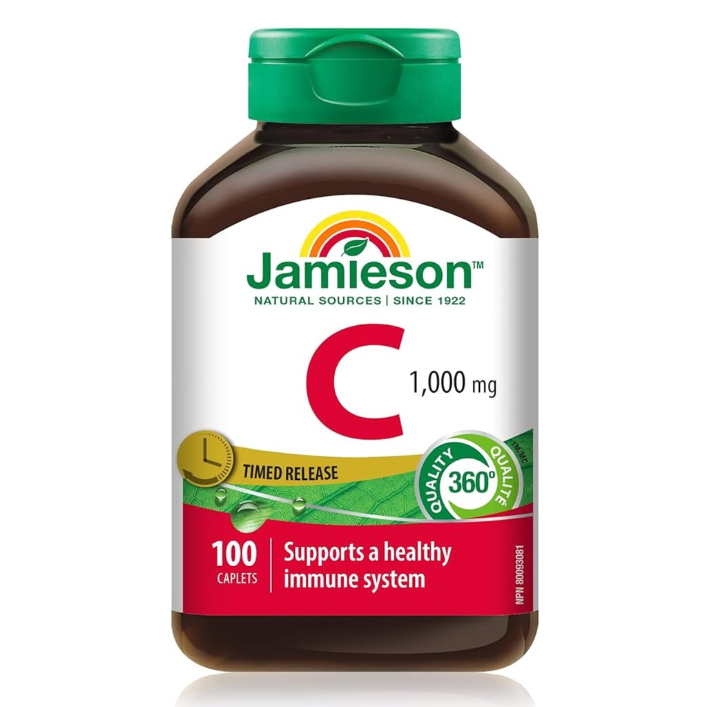 * Jamieson Time Release Vit-C 1000mg Cablets, 100's