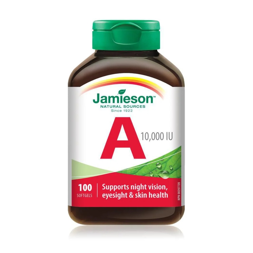 * Jamieson Vitamin A 10,000iu Softgels, 100's