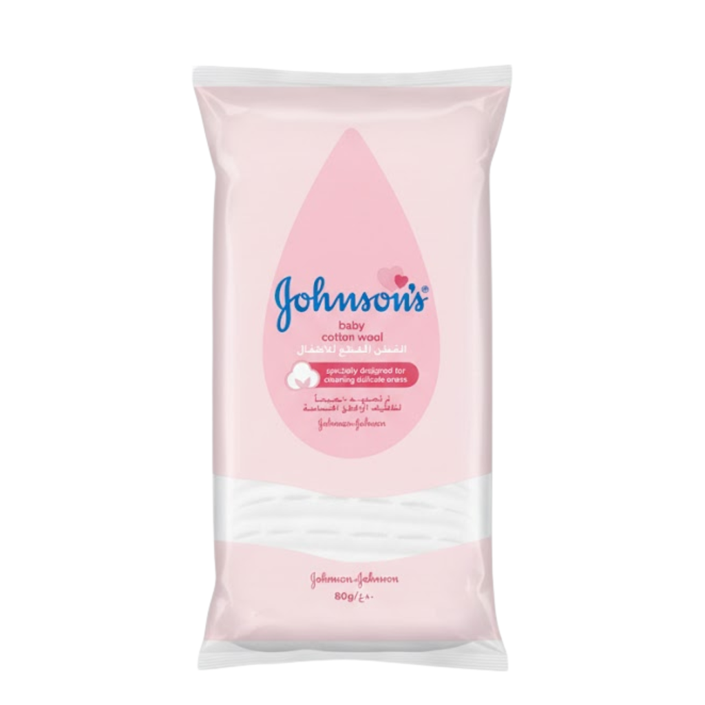 * Johnson's Pre-Cut Cotton Wool, 80g