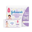 * Johnson's Baby Wipes Ultimate Clean, 48's - (3+1) FREE