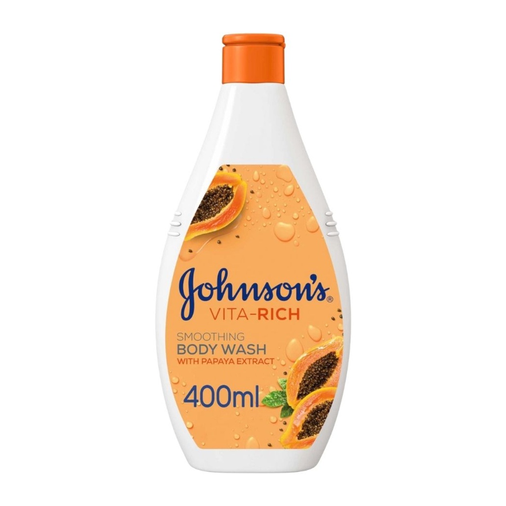 * Johnson's Vita-Rich Smoothing Body Wash with Papaya, 400ml