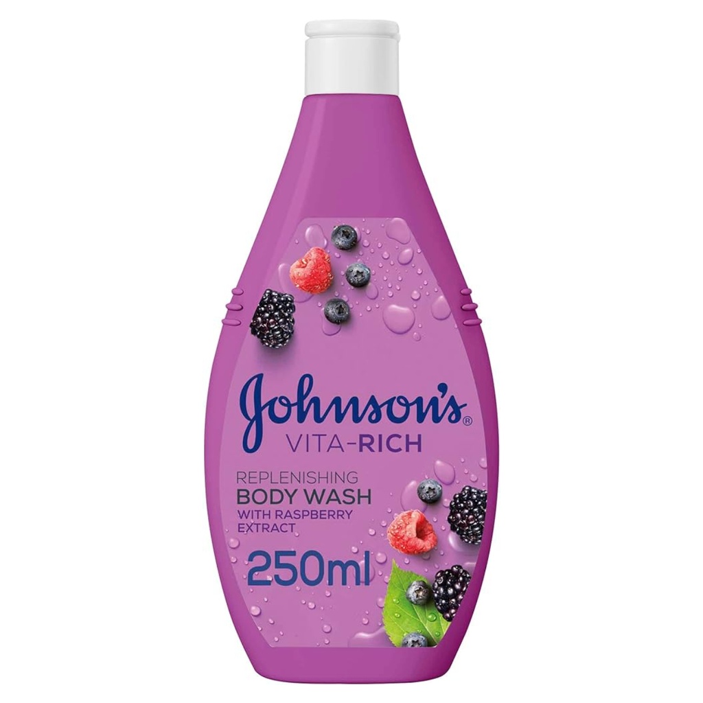 * Johnson's Vita-Rich Replenishing Body Wash with Raspberry, 250ml
