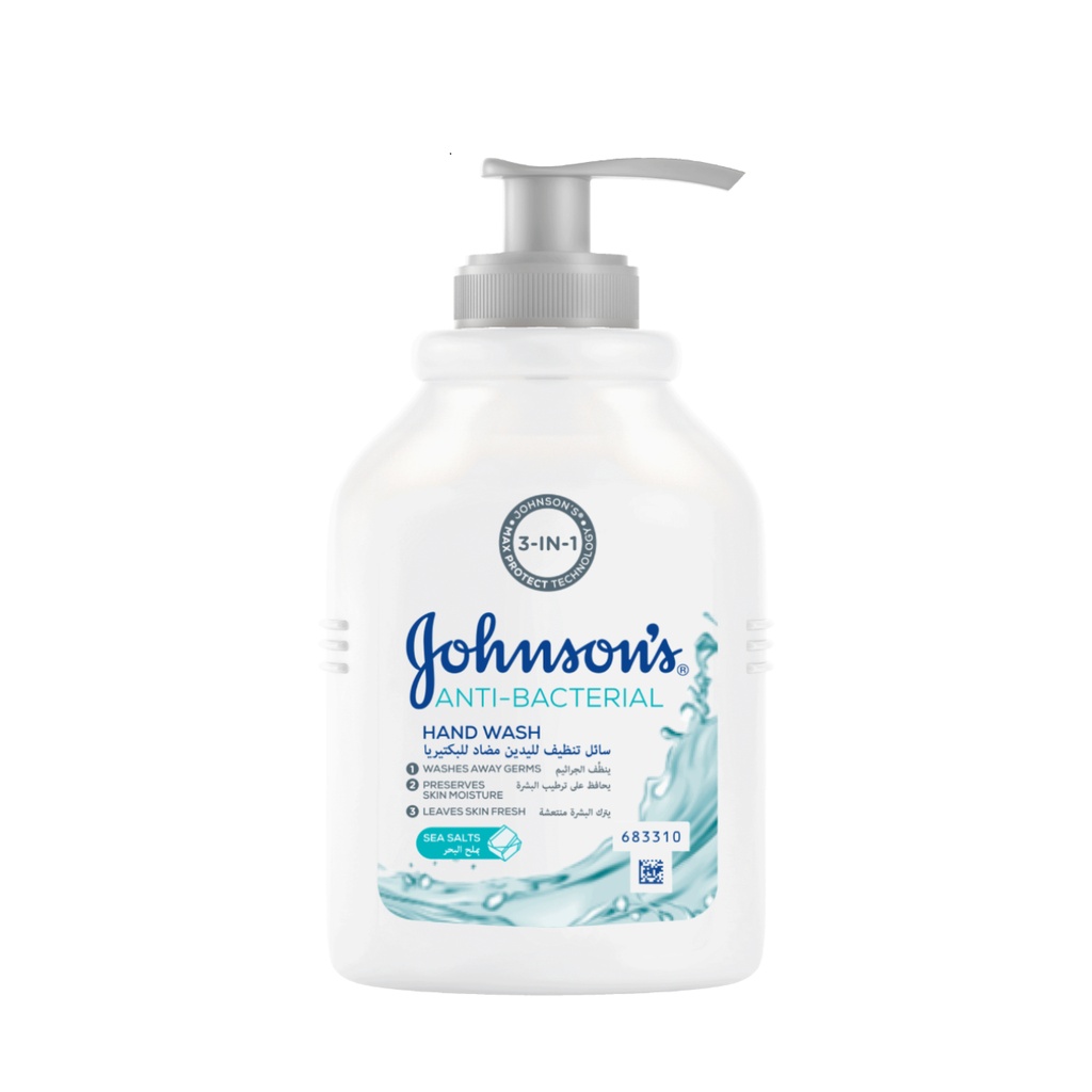 * Johnson's Anti-Bacterial Sea Salt Hand Wash, 300ml