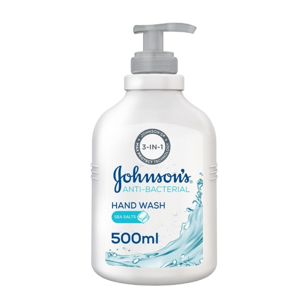 * Johnson's Anti-Bacterial Sea Salt Hand Wash, 500ml