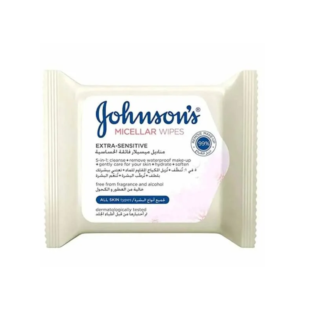 * Johnson's Fragnance Free Micellar Wipes - All Skin Types, 25's