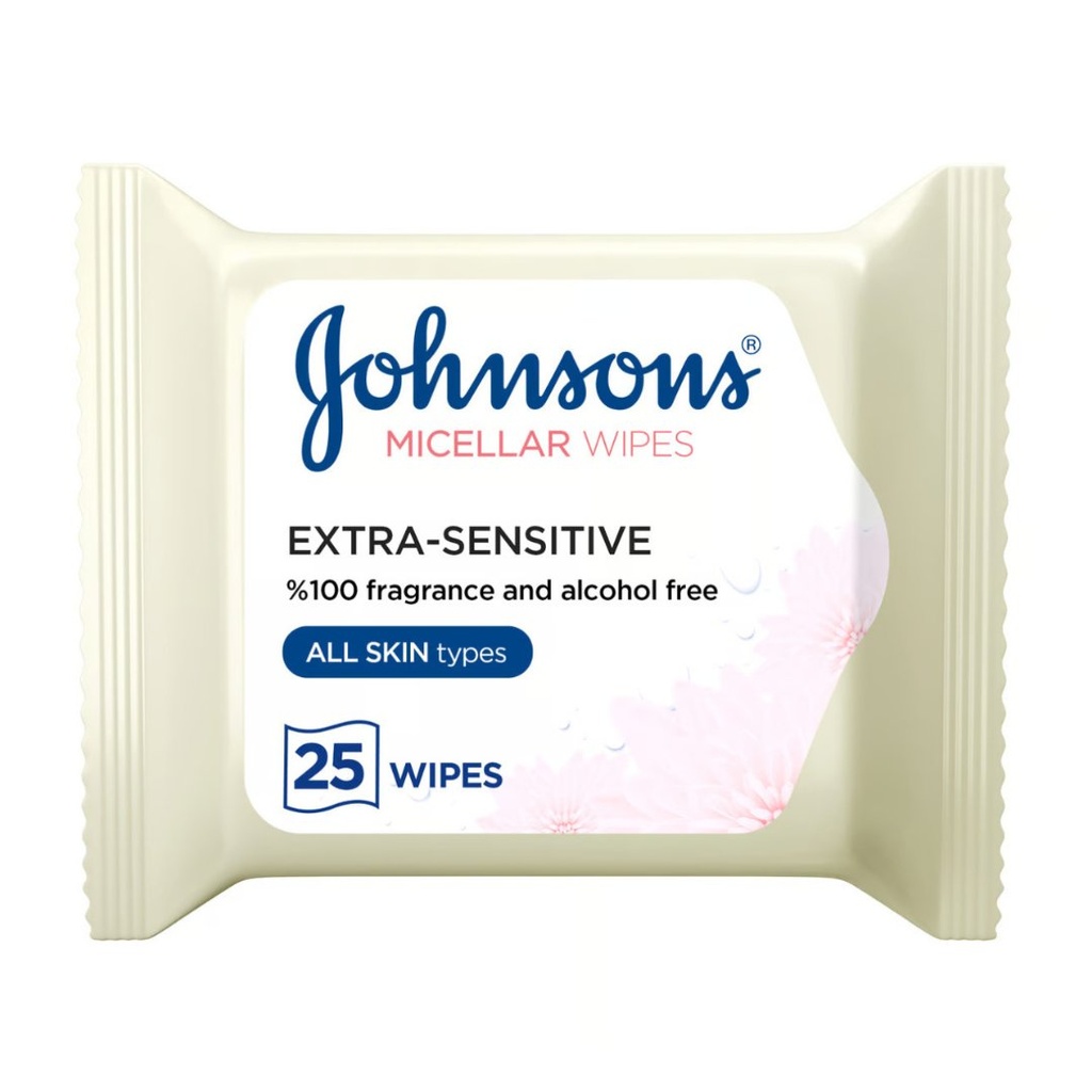 * Johnson's Micellar Wipes - All Skin Types, 25's