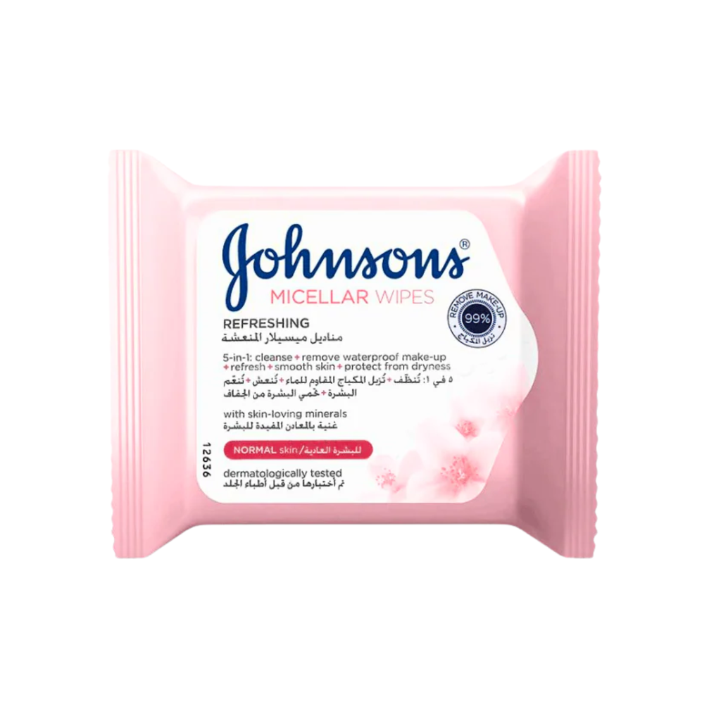 * Johnson's Rose Water Micellar Wipes, 25's