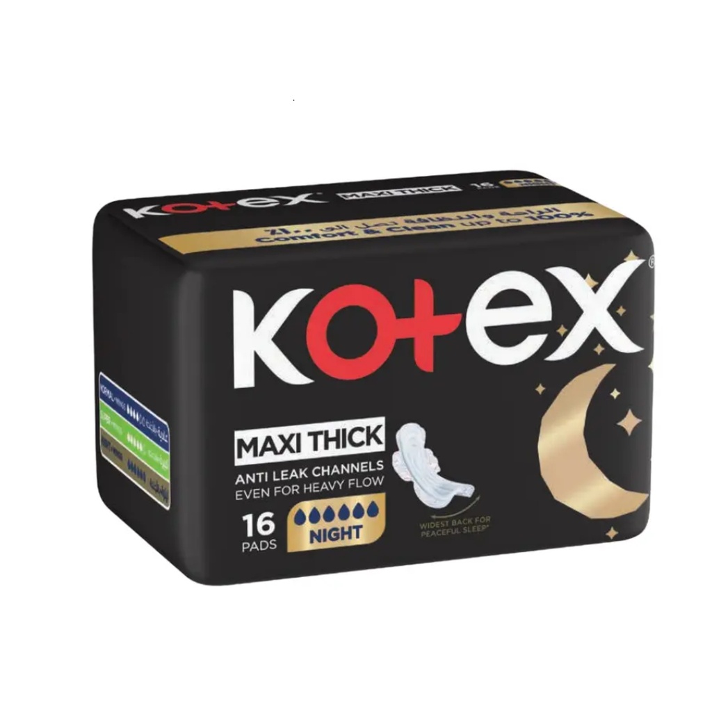 * Kotex Maxi Night Time Wings, 16's