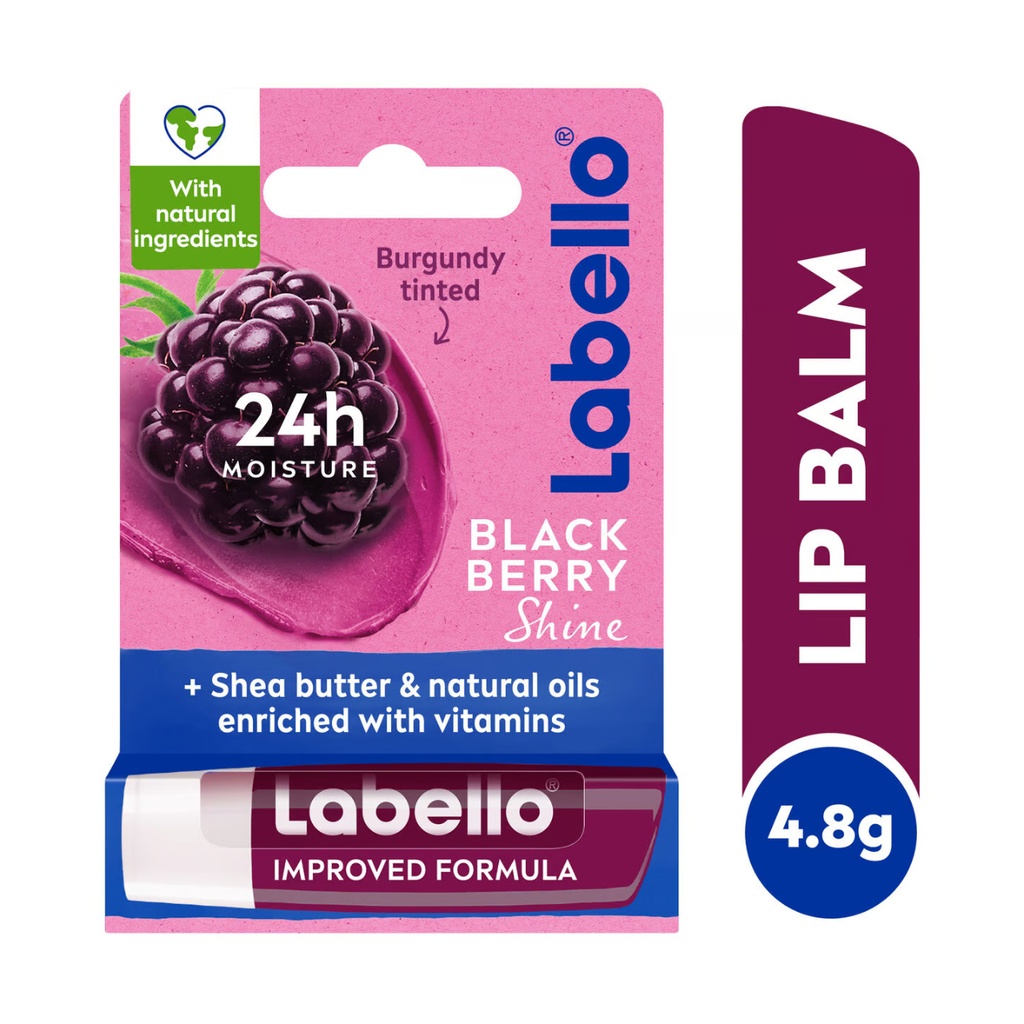 * Labello 24h Moisturiser Blackberry Lip Balm, 4.8g