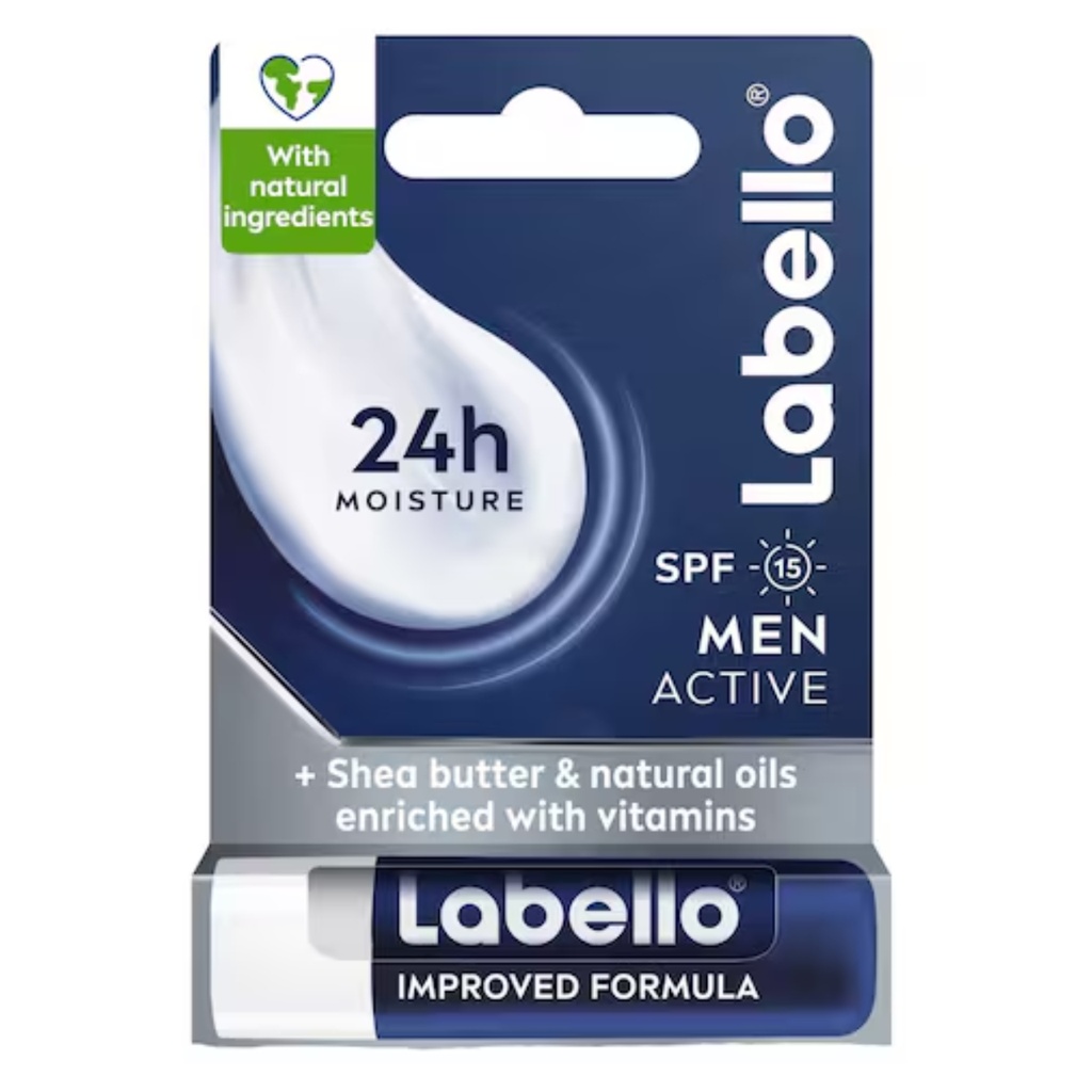 * Labello 24h Moisture Men Active Lip Balm, 4.8g