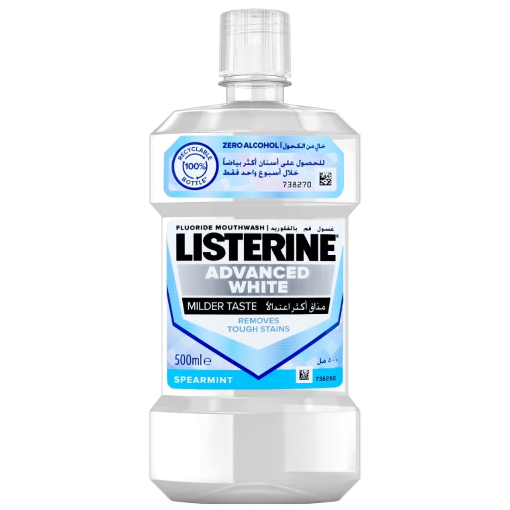 * Listerine Advanced White Mouthwash, 500ml