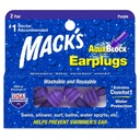 * Mack's Aqua Block Earplugs Purple Plus Storage Case, 2 Pairs