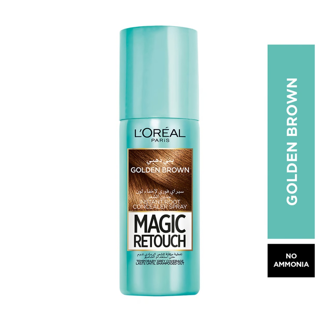 * Loreal Magic Retouch 10 - Golden Brown Hair Color Spray, 75ml