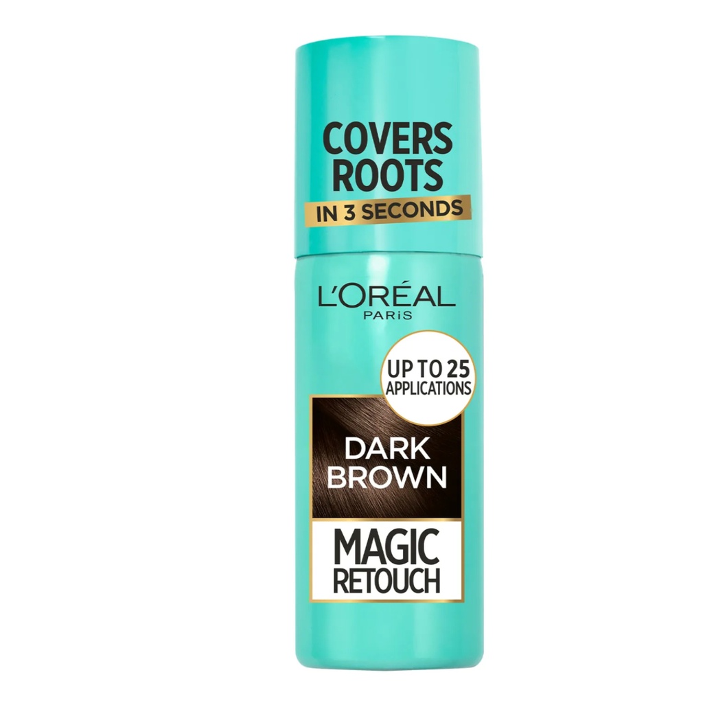 * Loreal Magic Retouch Dark Brown Hair Color Spray, 75ml