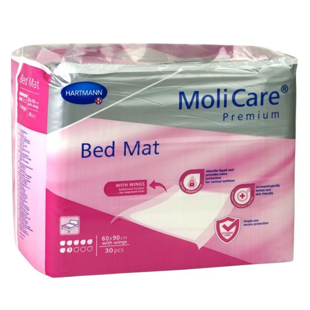 * Molicare Premium Bed Mat 60x90cm, 30's - 7 Drops