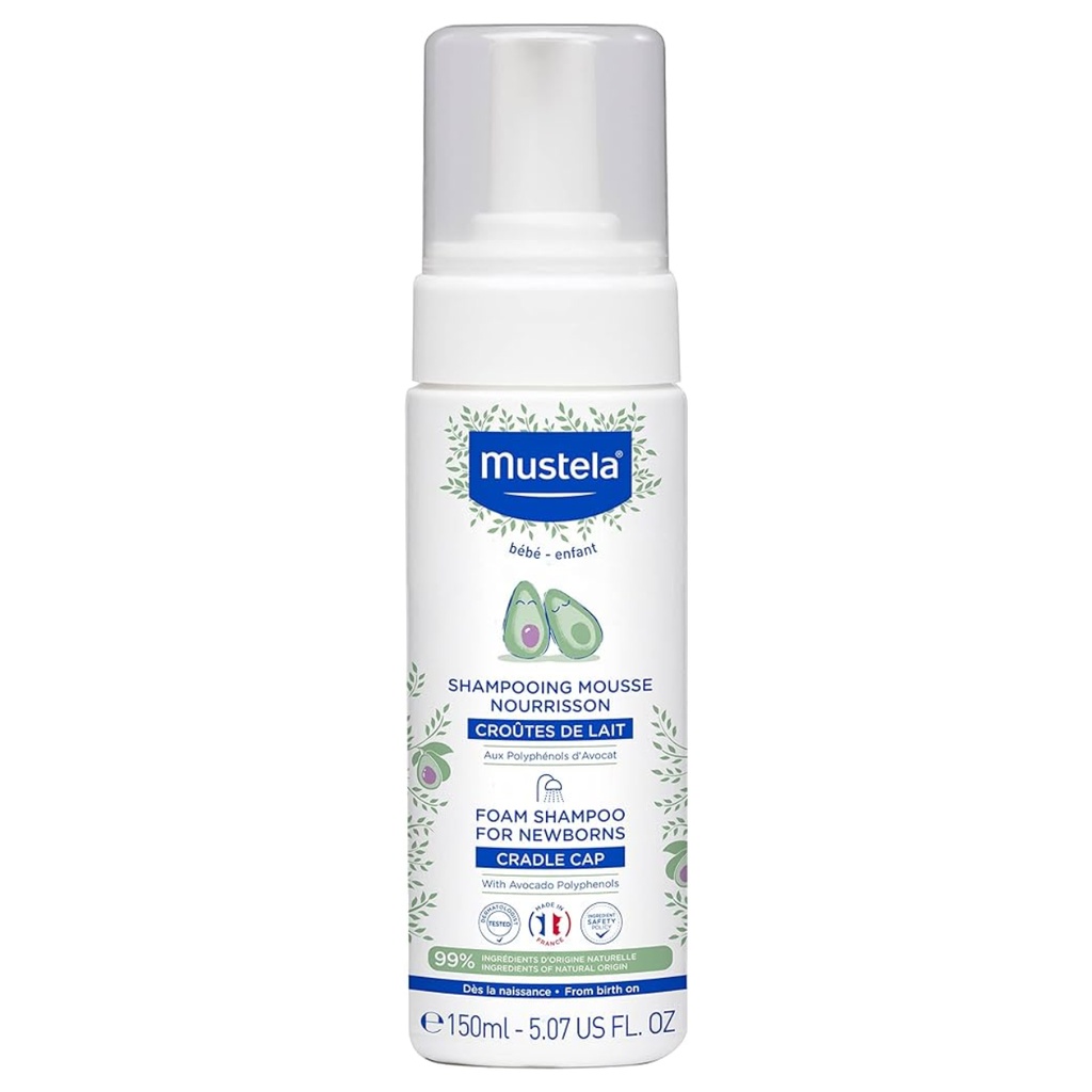 * Mustela Newborn Baby Foam Shampoo, 150ml