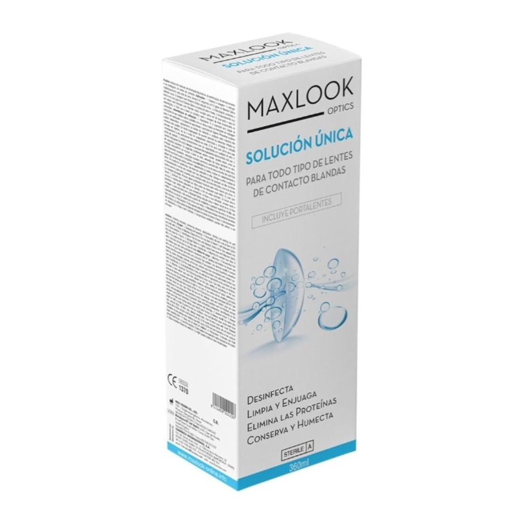 * MaxLook Contact Blue Lens Solution, 360ml