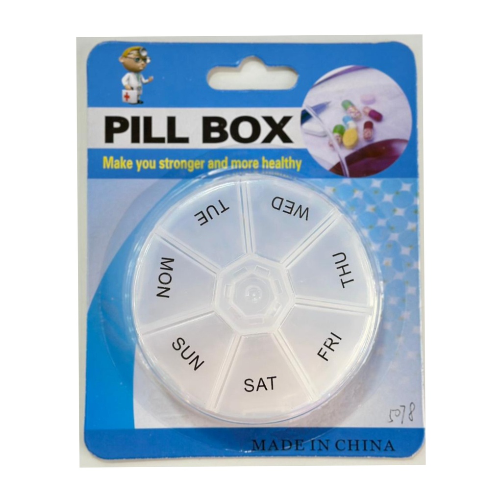 * Medco Pill Box Weekly Rounded