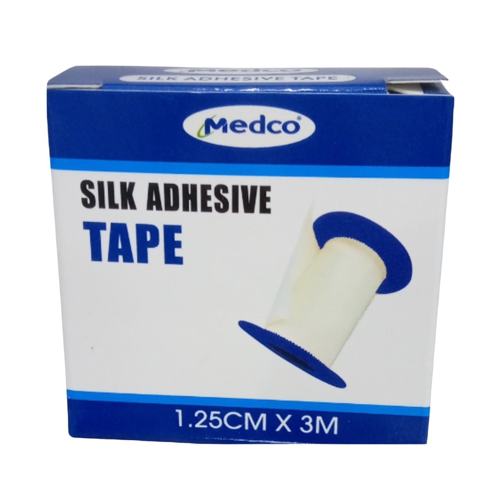 * Medco Silk Adhesive Tape Roll, 1.25Cmx3m