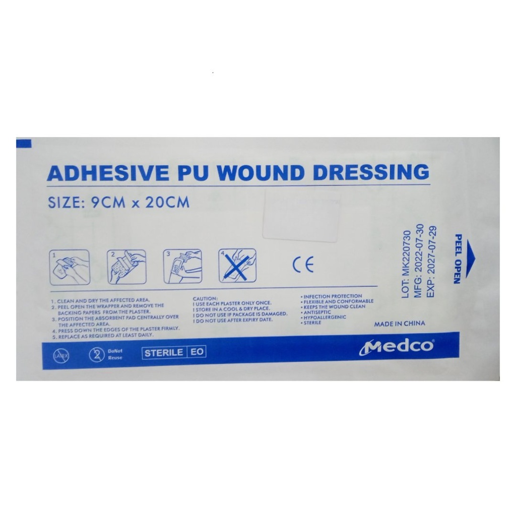 * Medco Sterile Dressing Water Proof, 9x20cm