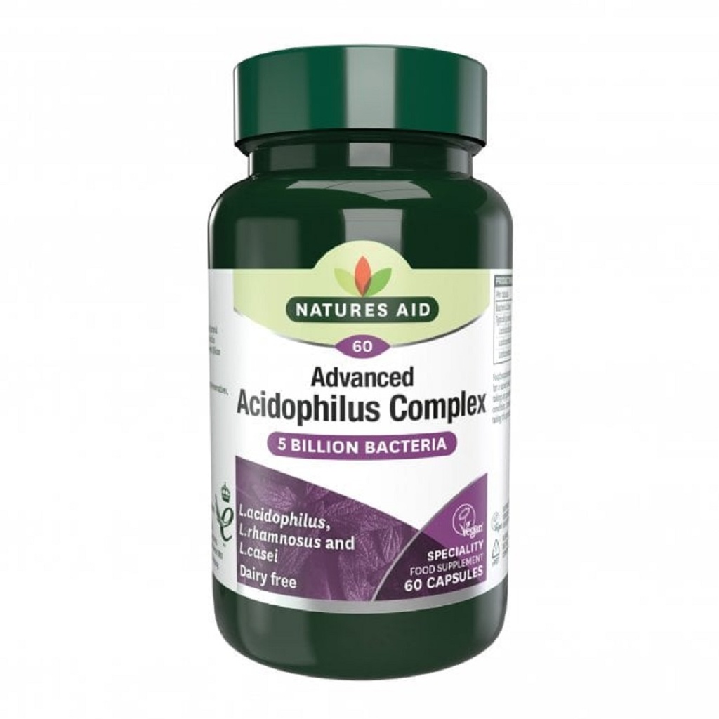 * Natures Aid Acidophilus Complex Capsules, 60's