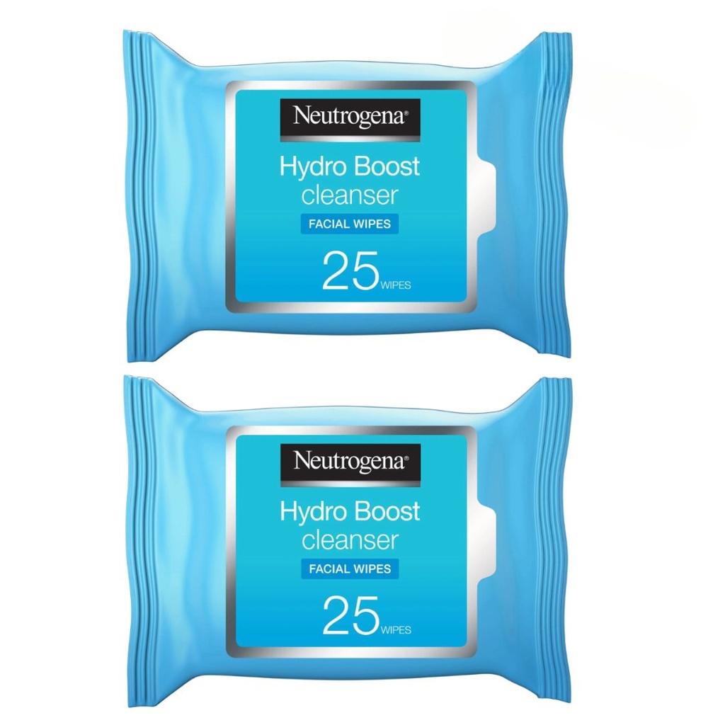 * Neutrogena Hydra Cleanser Wipes 25's - OFFER (1+1 Free)