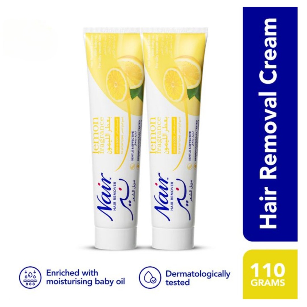 * Nair Lemon Hair Removal Cream, 110g - OFFER (Twin Pack 25% Off)
