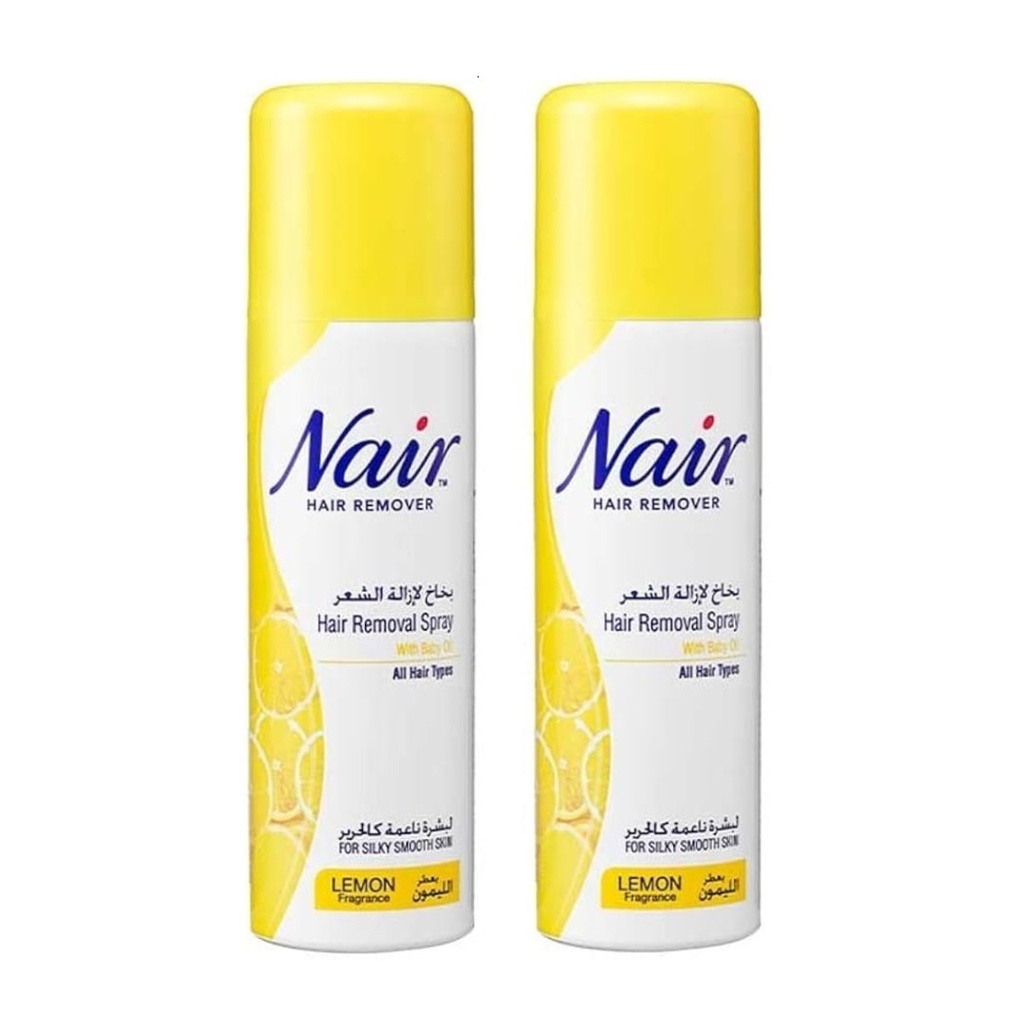 Nair Hair Remover Lemon Spray, 200ml - OFFER (Twin Pack 25% Off)