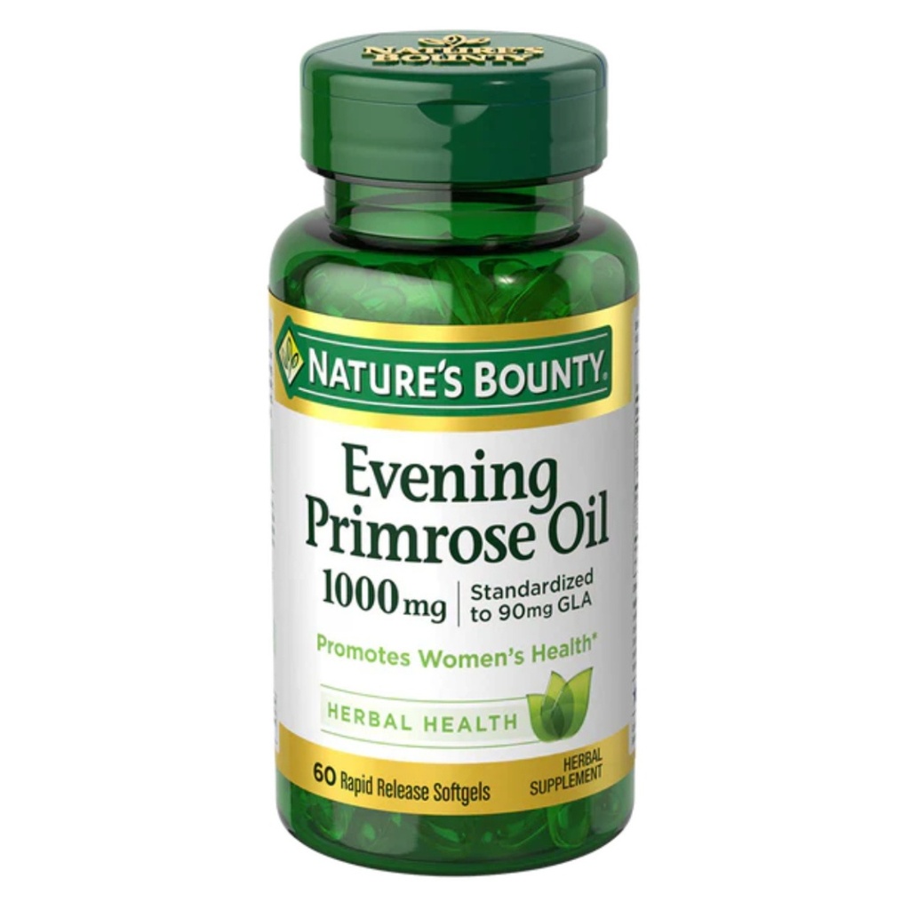 * Nature's Bounty Evening Primrose 1000mg Softgels, 60's