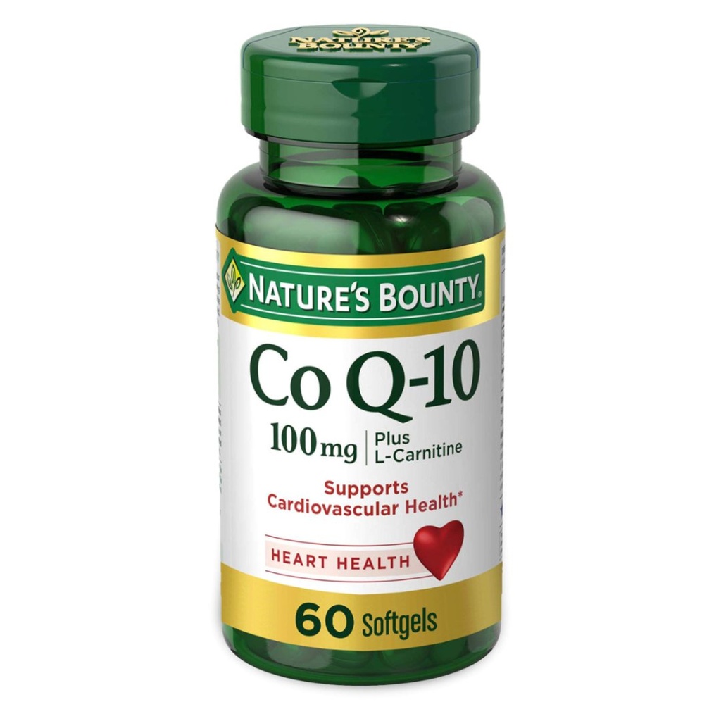 * Nature’s Bounty Co Q-10 + L-Carnitine 100mg, 60s