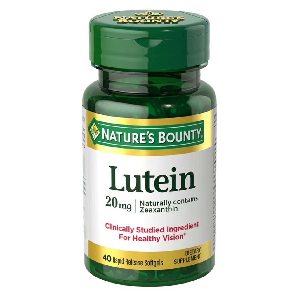 * Nature’s Bounty Lutein 20mg Softgels, 40's