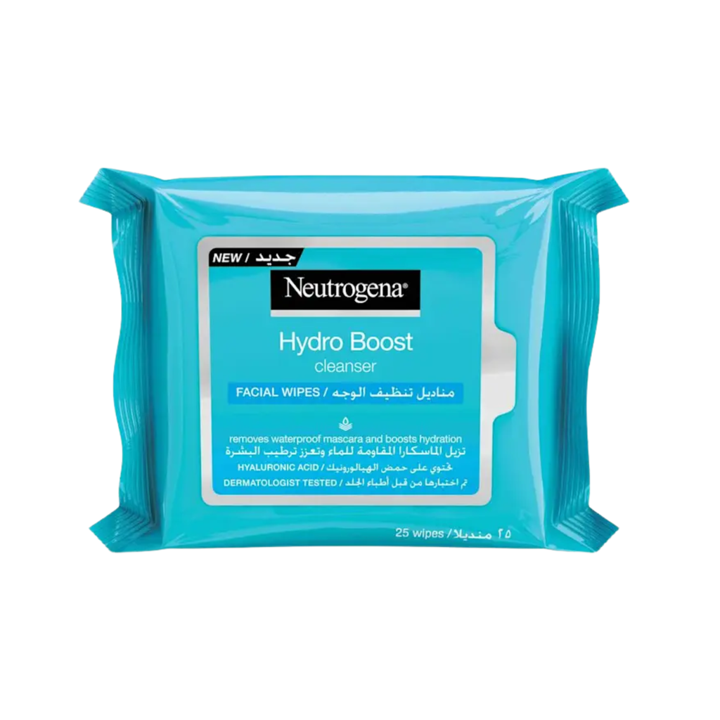 * Neutrogena Hydro Boost Facial Wipes, 25's